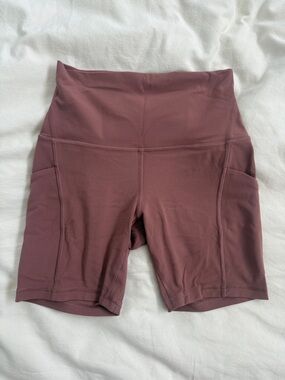 Lululemon Align HR Shorts w/Pockets 6” in Spiced Chai